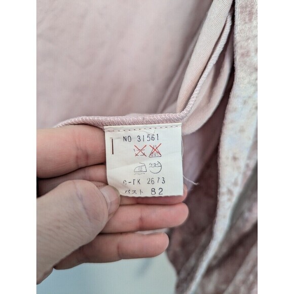 World Cane Pink Crushed Velvet Cardigan Women's Size Medium - Picture 8 of 11